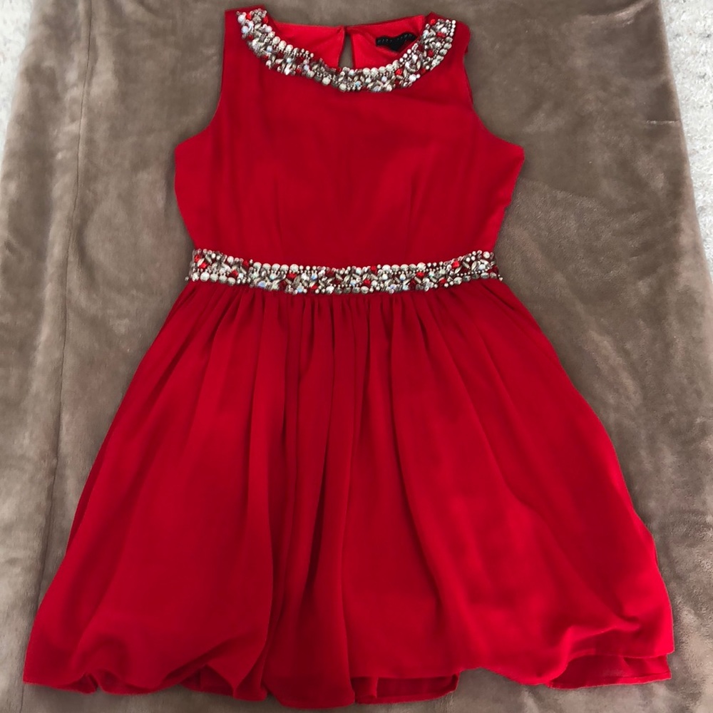 Red semi formal dress